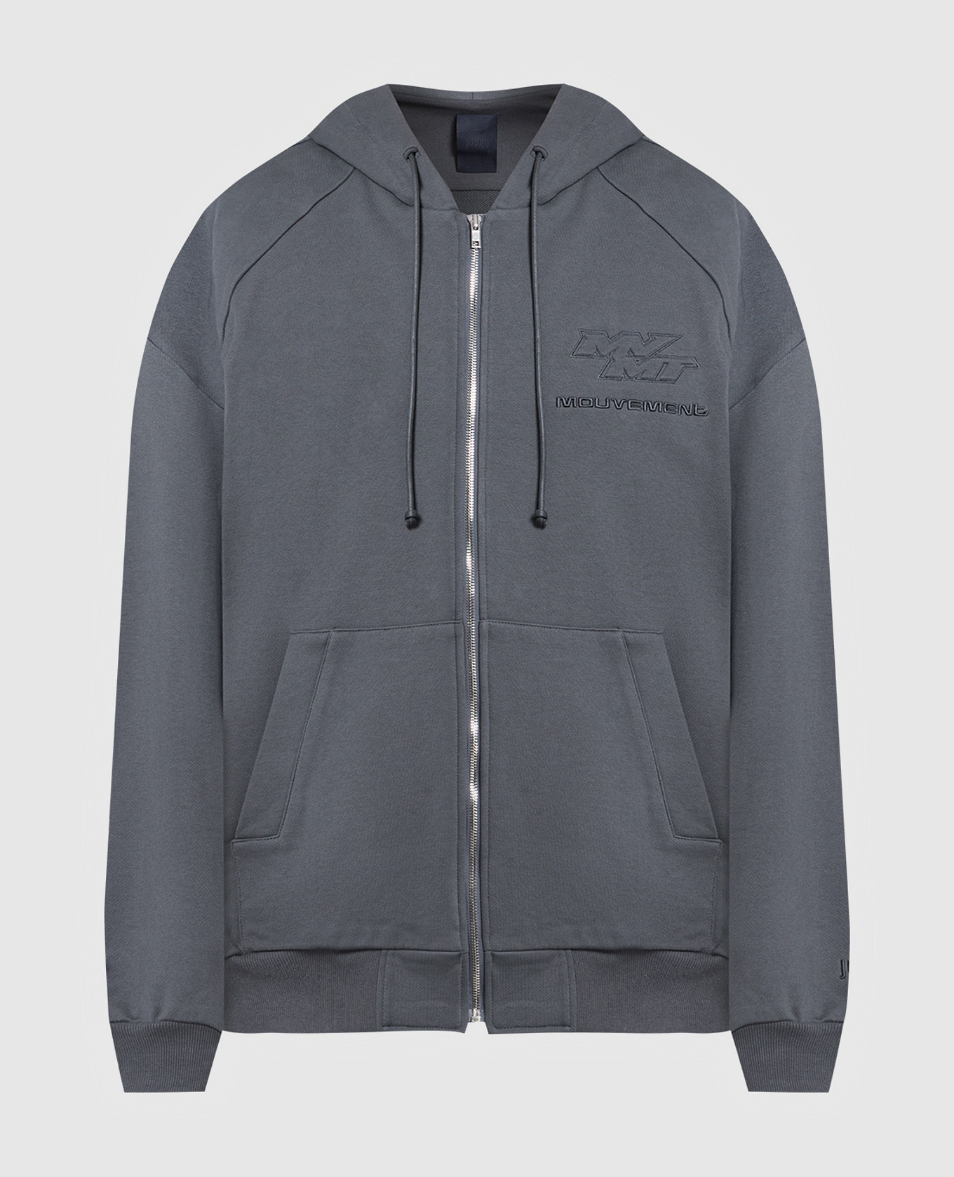 

Серая спортивная кофта с вышивкой, Серый, Спортивные кофты