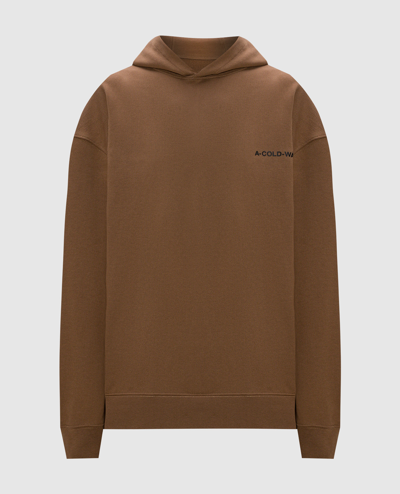 

Коричневые худи с логотипом, Коричневый, Худи