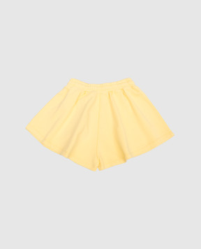Off-White Дитячі жовті шорти з принтом логотипу OGCI002S23FLE001