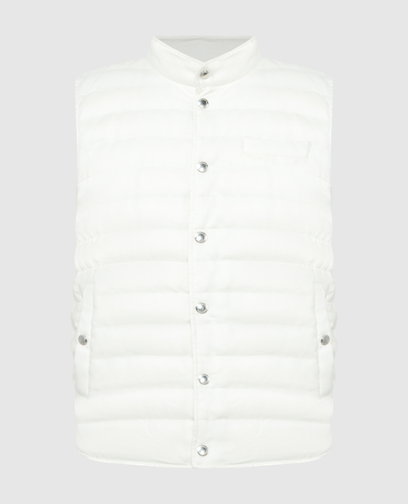 White linen vest