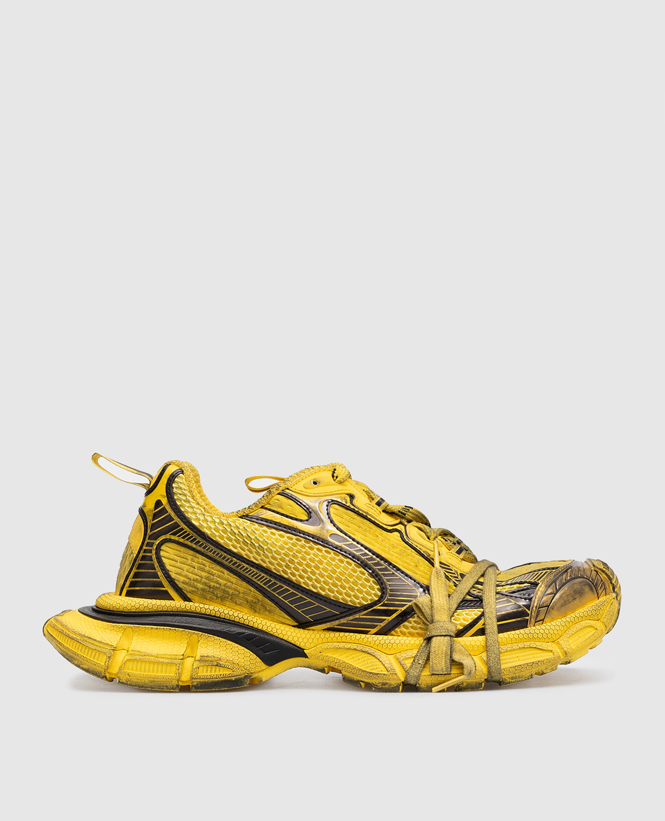 Желтые кроссовки 3XL с винтажным эффектом
