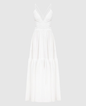 Ermanno Scervino Белое платье макси с кружевом D424Q604FWF