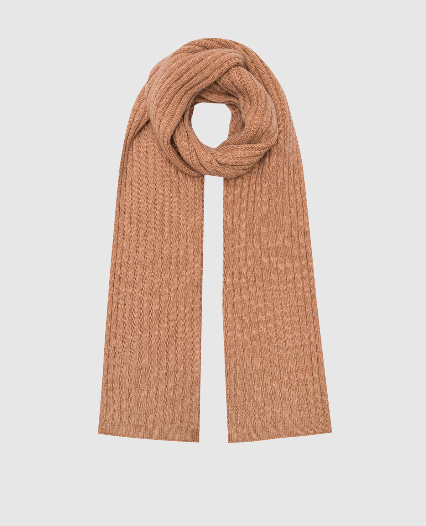 Brown cashmere scarf