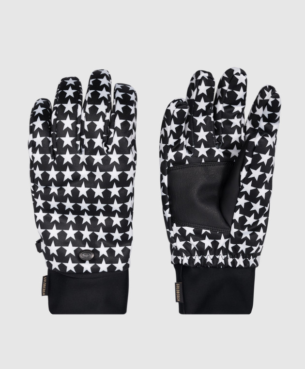 Goldbergh Polaris black gloves with star print GB68322234 image 2