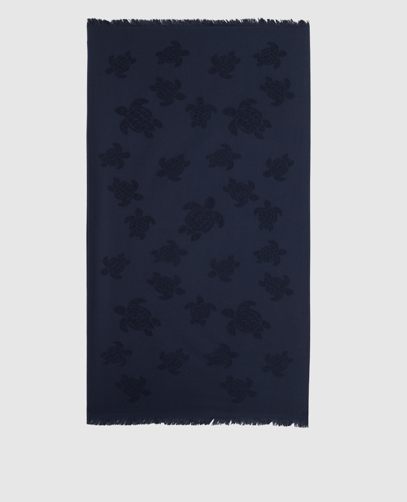 Blue Santah towel in textured pattern