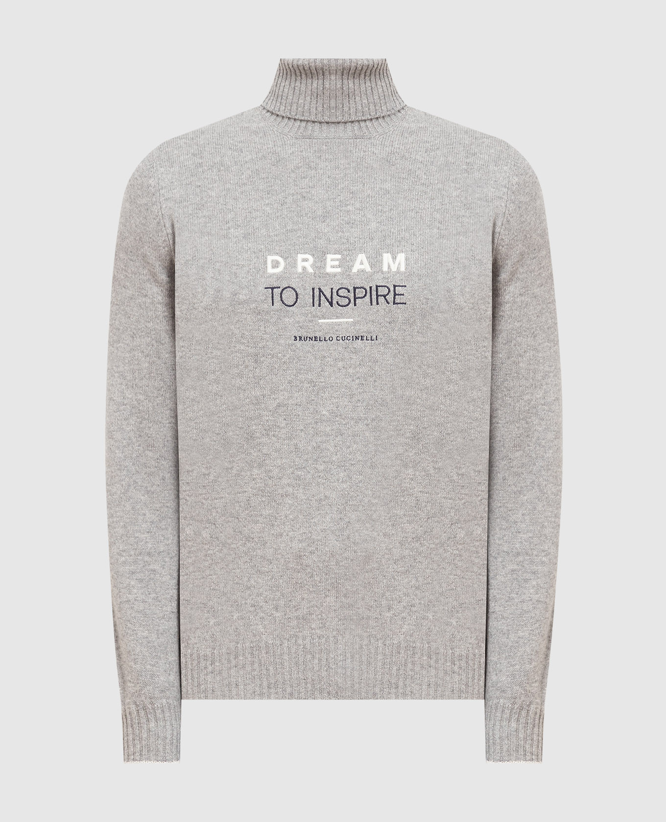 

Серый гольф из кашемира с вышивкой, Гольфы