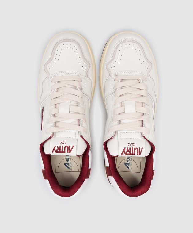 AUTRY White leather sneakers with logo A13IROLWMM13 image 4
