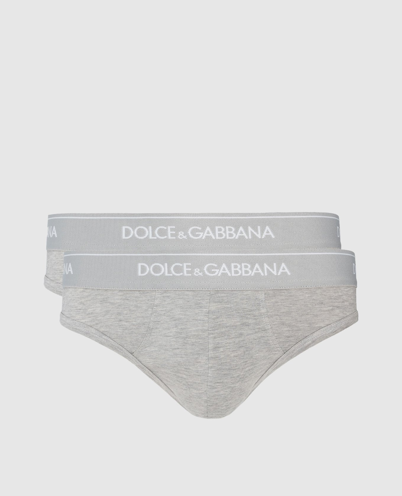 Set of gray briefs with logo