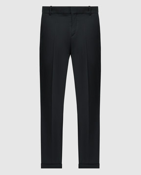 Balmain Черные брюки из шерсти CH1PM030WB12