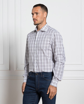 ISAIA Біла сорочка в клітинку IM10TCC8074