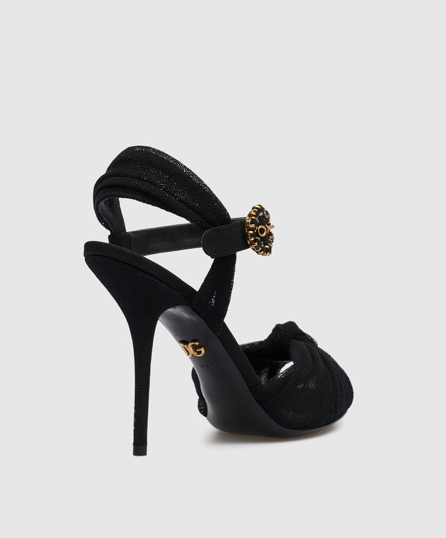 Dolce&Gabbana - Черные босоножки Keira с кристаллами CR1082AW100 купить ...