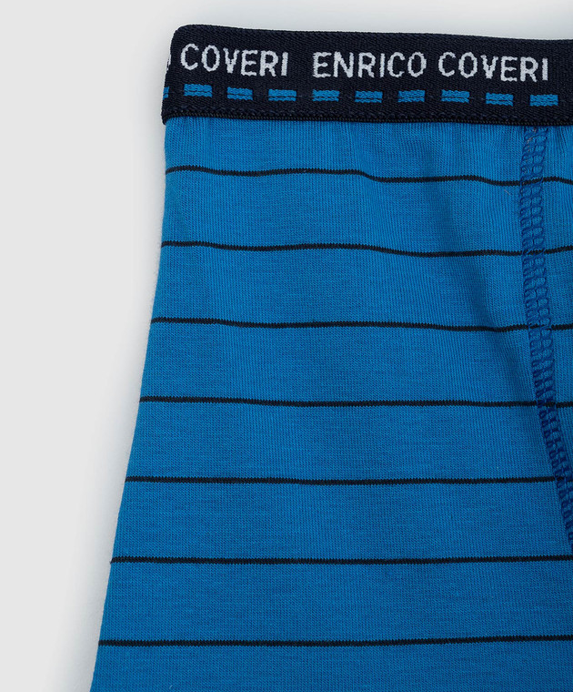 RiminiVeste Enrico Coveri blue striped boxer briefs for children EB4116 image 3