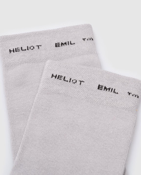 Heliot Emil Серые носки с логотипом 1646C01