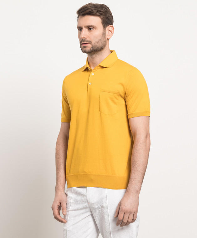 ISAIA Yellow polo shirt MG7971Y0383 изображение 3
