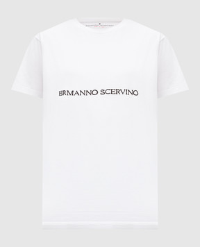 Ermanno Scervino Біла футболка з логотипом D402L329APDUX