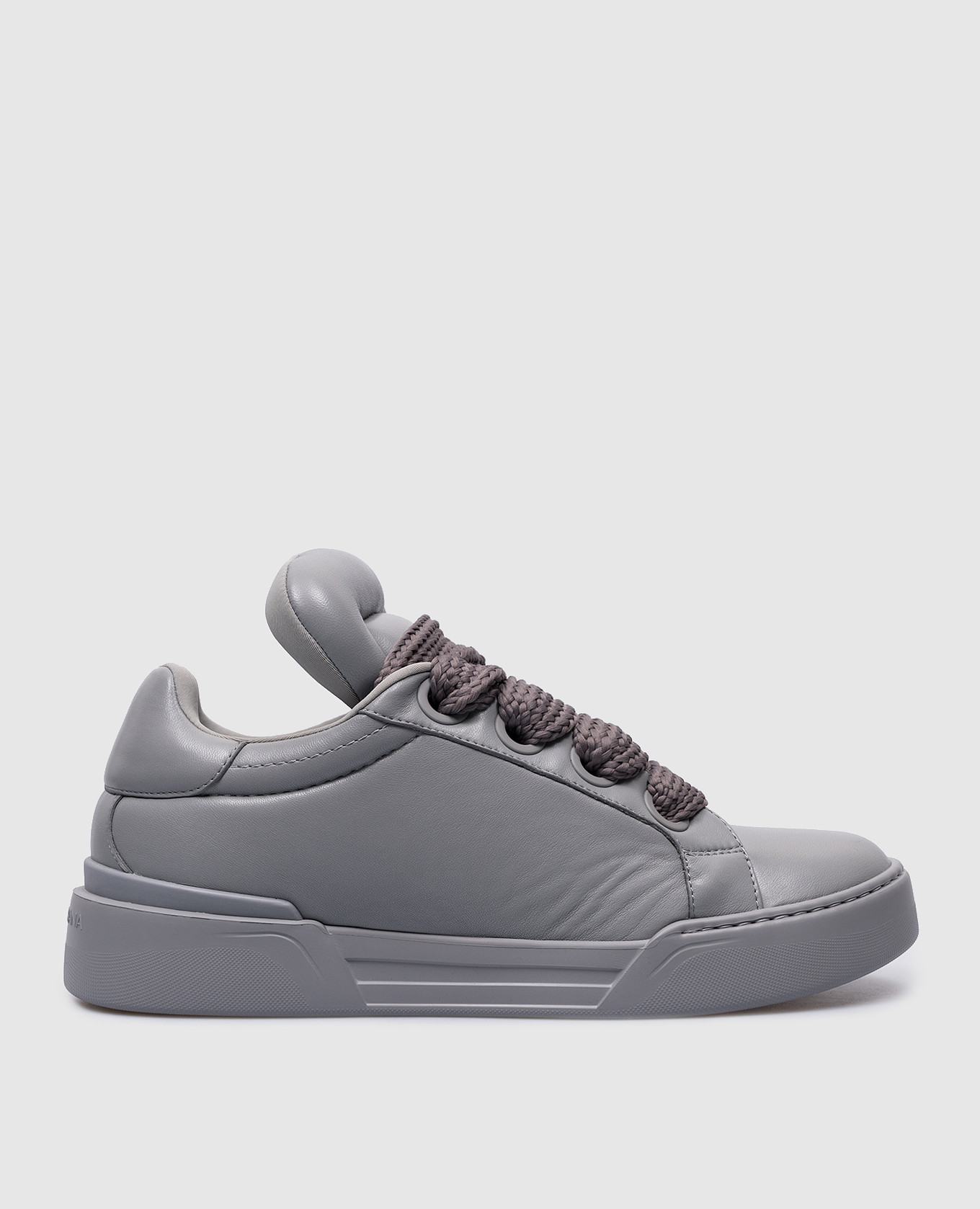 Mega Skate gray leather sneakers