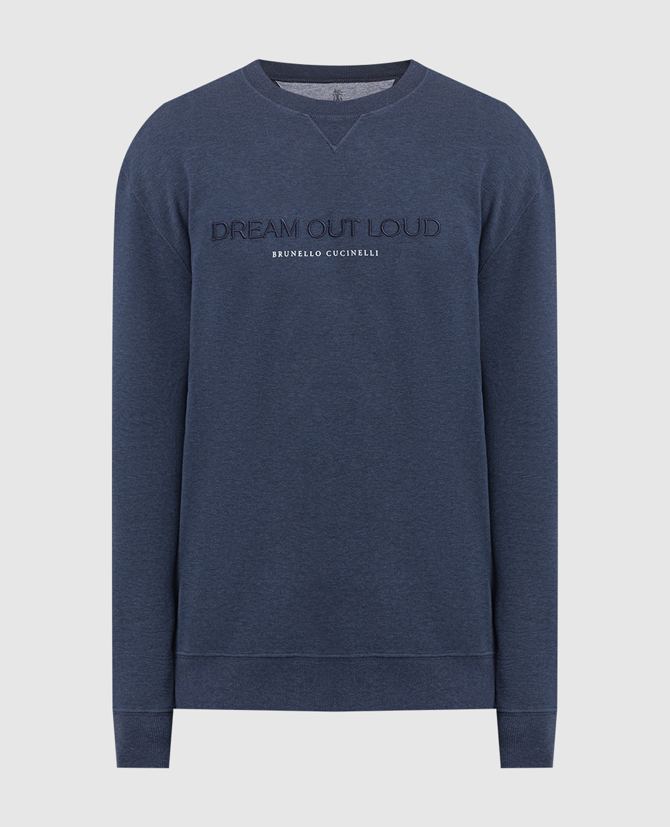 Blue sweatshirt with Dream out loud embroidery
