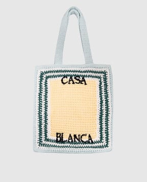 Casablanca Жовта сумка Tennis Crochet APS24BAG08101