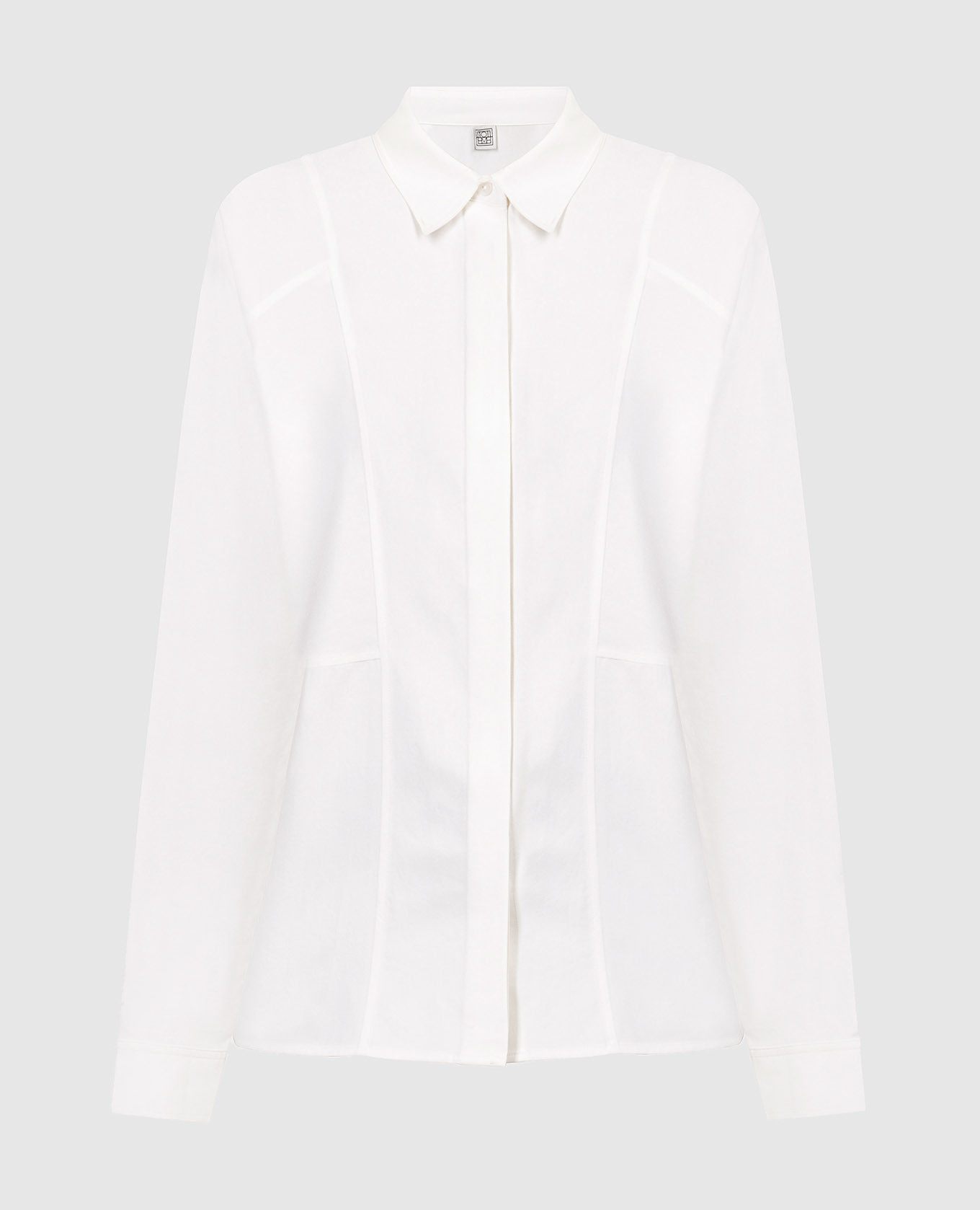 Белая блуза из шелка