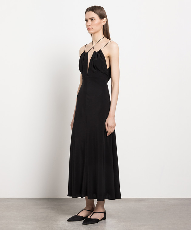 Toteme Black silk maxi dress 2326025233 buy with European delivery