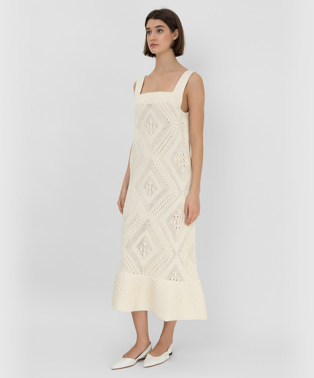 Jil Sander Платье миди в узор JSPU751056WUY25008 изображение 3