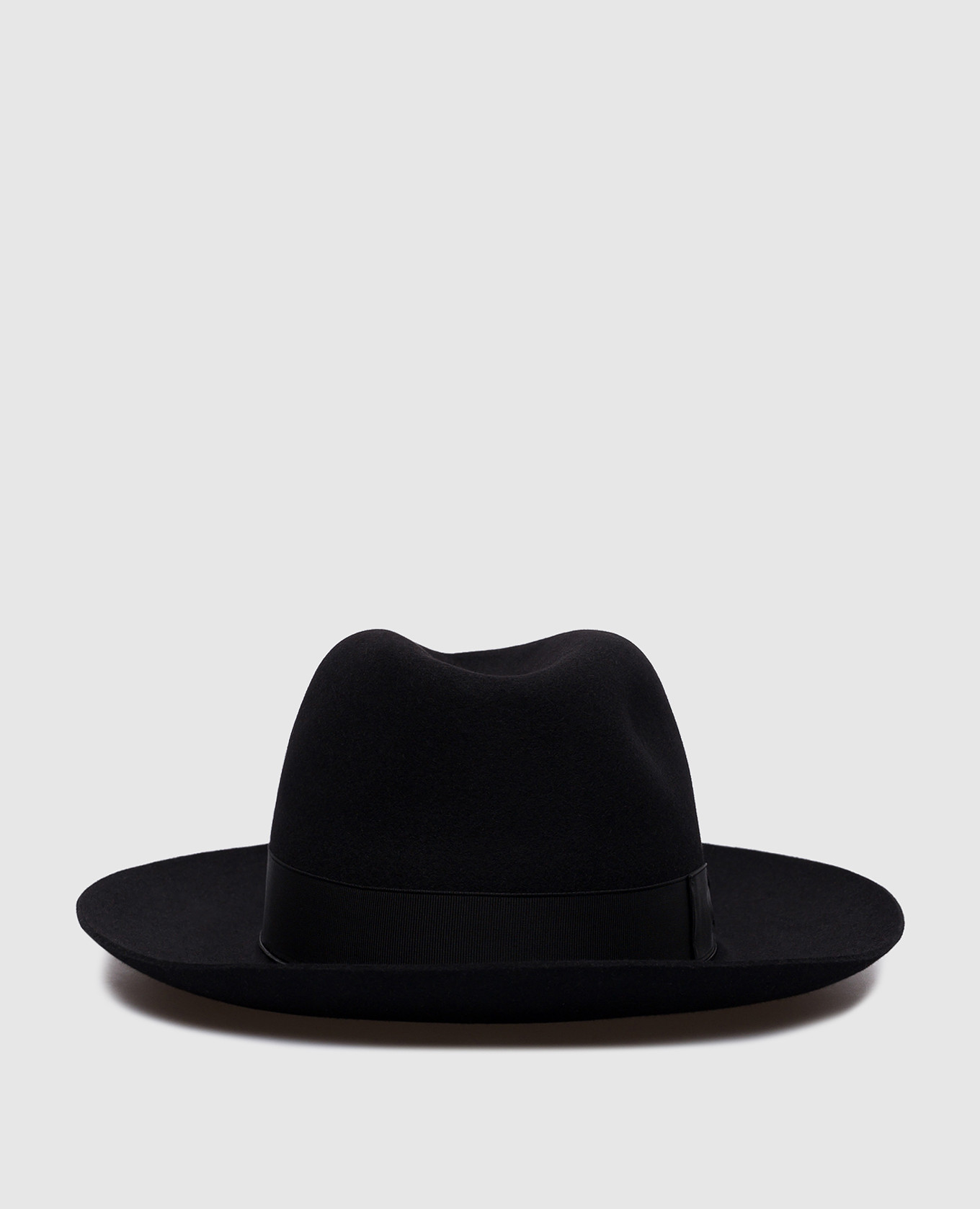 Черная шляпа Amedeo с логотипом
