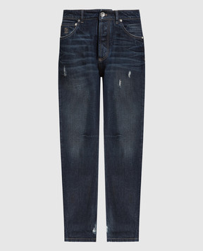 Brunello Cucinelli Синие джинсы с прорехами M074PX2550