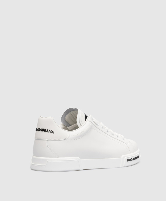 Dolce&Gabbana Portofino white leather sneakers with logo CS2213AA335 image 3