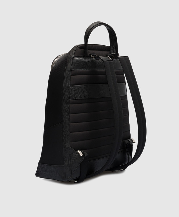 MooRER Black backpack with logo ZAINOCP image 3