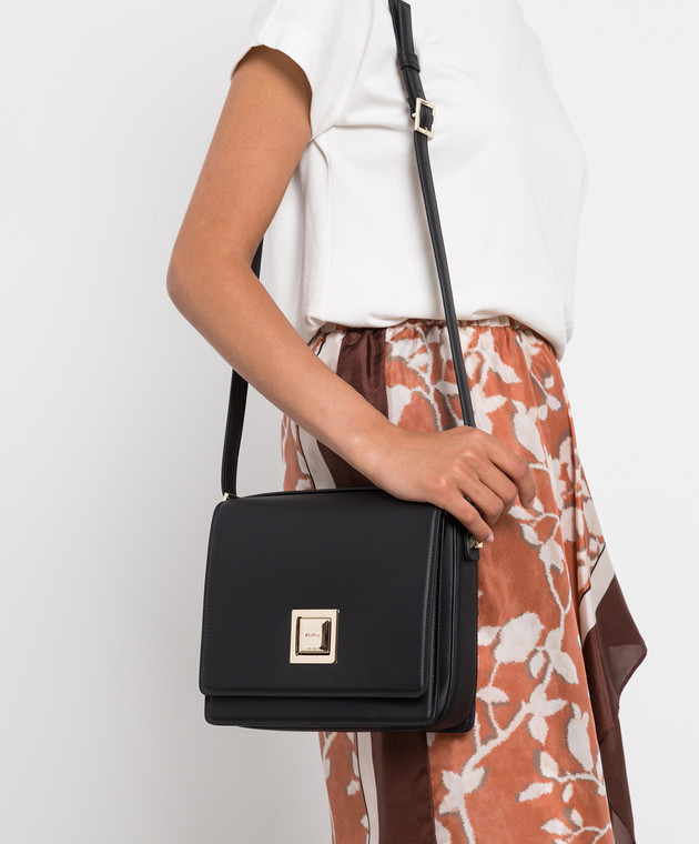 MM Leather Crossbody Bag in Brown - Max Mara