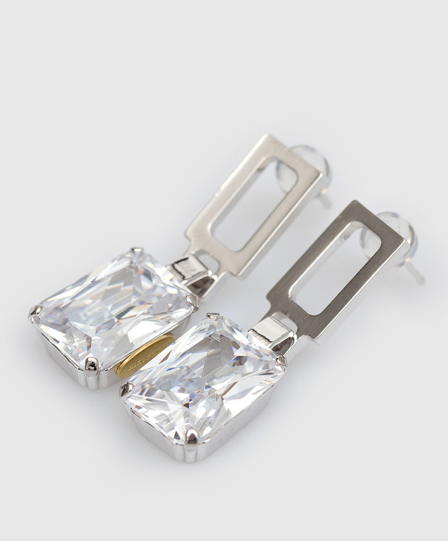 Ellen Conde Silver earrings with crystals Z27 изображение 5