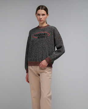 Missoni Сріблястий світшот з люрексом та вишивкою логотипа SS23WN03BK027Y