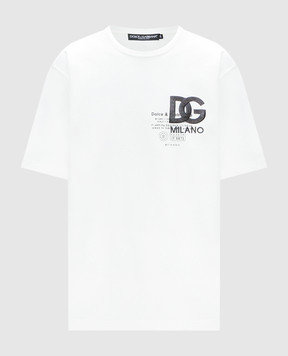 Dolce&Gabbana Белая футболка с логотипом G8PN9ZG7K0I