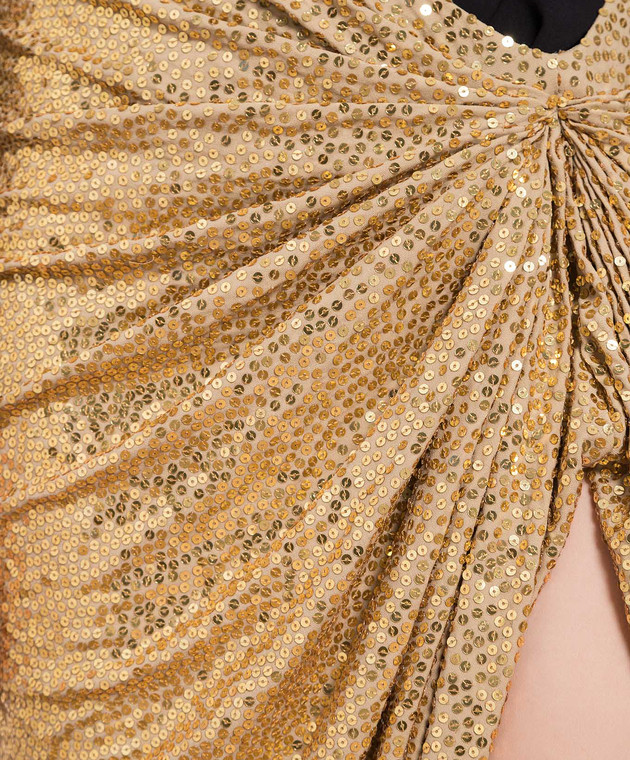 Michael Kors Golden skirt with sequins CSR7300026 image 5