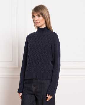 Loro Piana Синий свитер из кашемира FAM3612