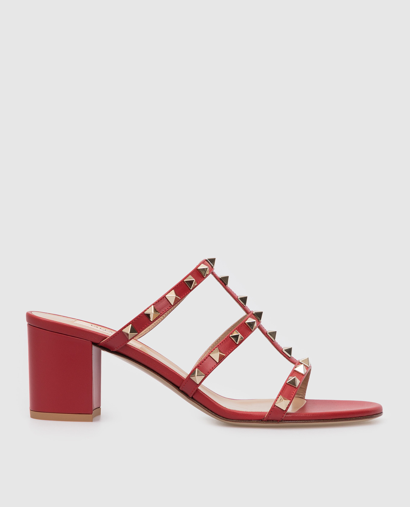 

Красные кожаные босоножки Rockstud Alcove, Красный, Босоножки