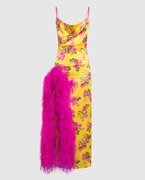 Blazy Shower Желтое платье Paradise Bird из шелка PARADISEBIRDYEL