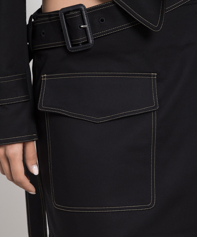 Helmut Lang Black mini skirt for smell M06HW301 image 5