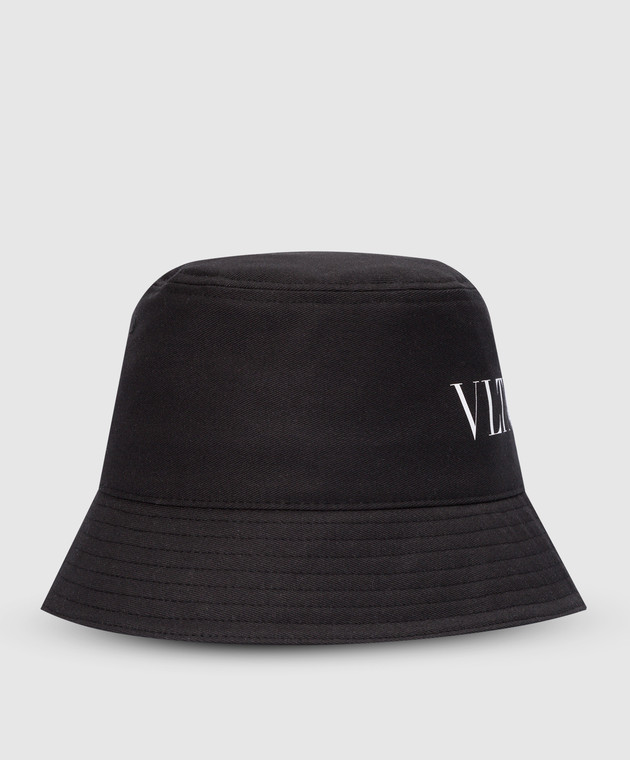 Valentino Black Panama with contrast VLTN print XY0HGA11UXI image 2