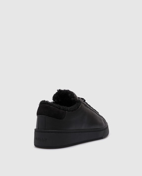 Bally Черные кожаные кроссовки Raise на меху MSK06TVT153