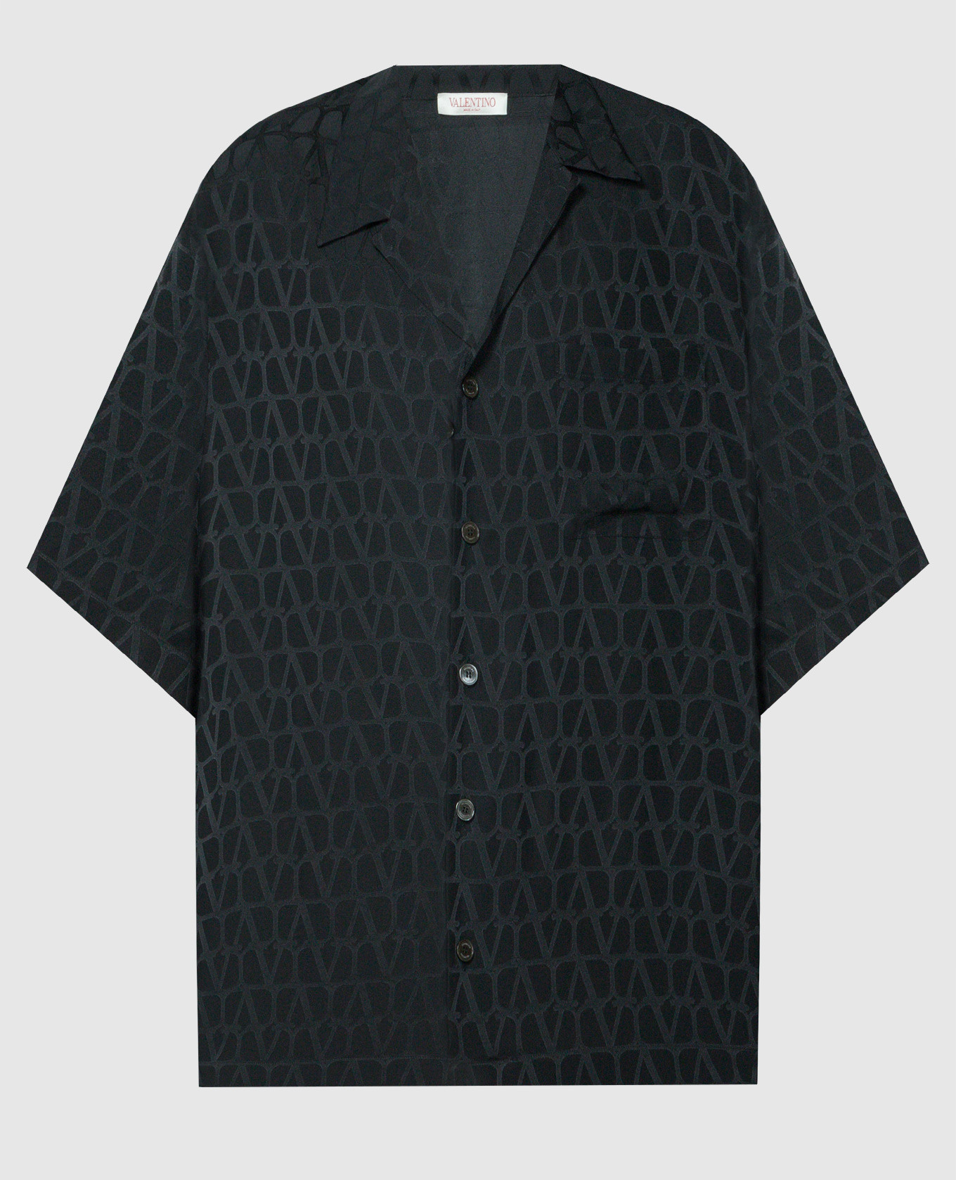 

Черная рубашка из шелка в узоре Toile Iconographe, Черный, Рубашки