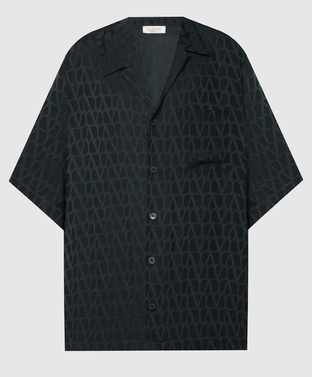 Valentino Black Toile Iconographe silk shirt 4V3AAA909V1