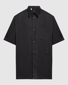 Dolce&Gabbana Черная рубашка из льна G5KE1TFU4IK