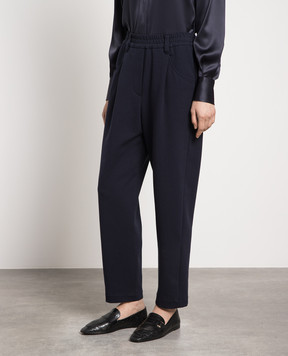 Brunello Cucinelli Синие брюки MPR24P7745