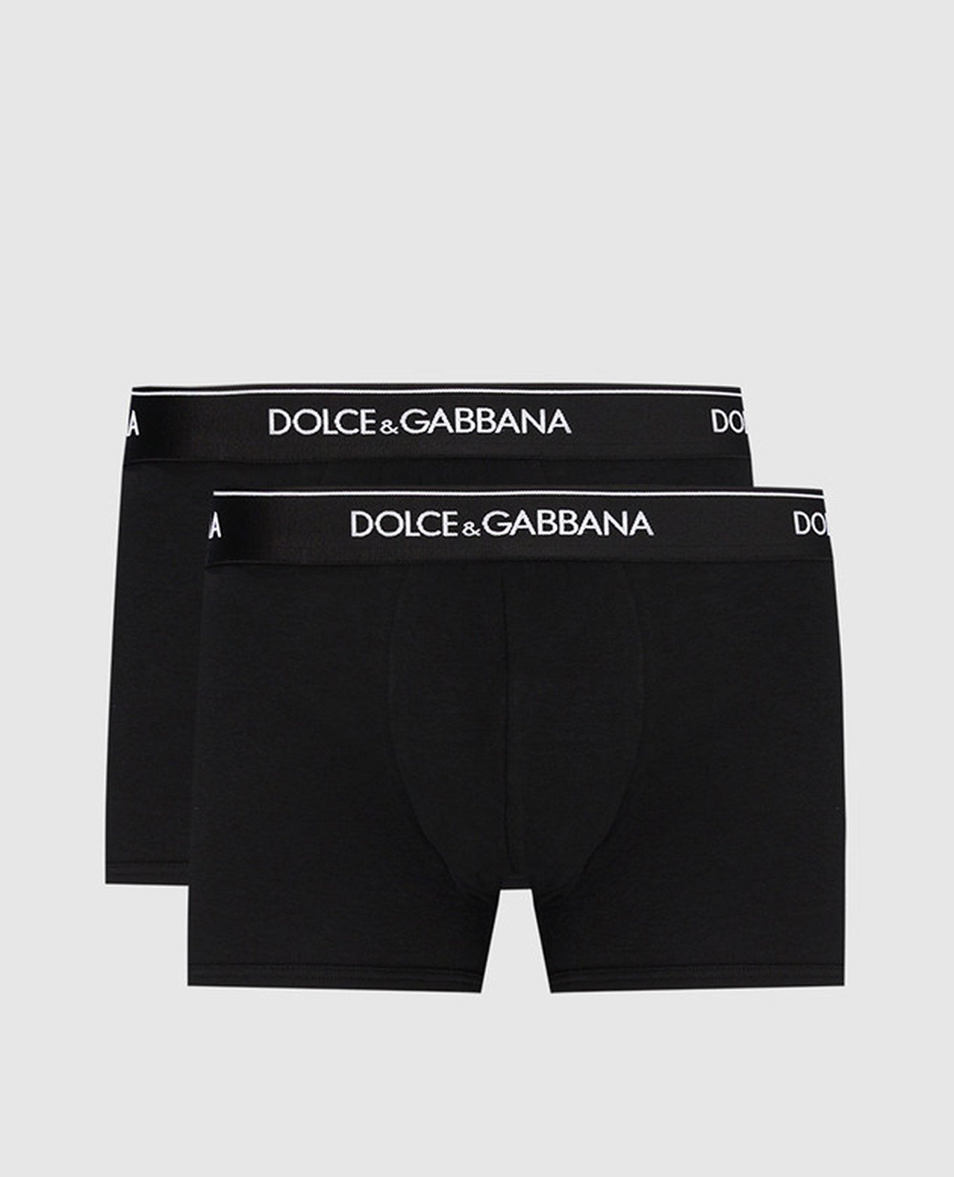 Set of black boxers with logo