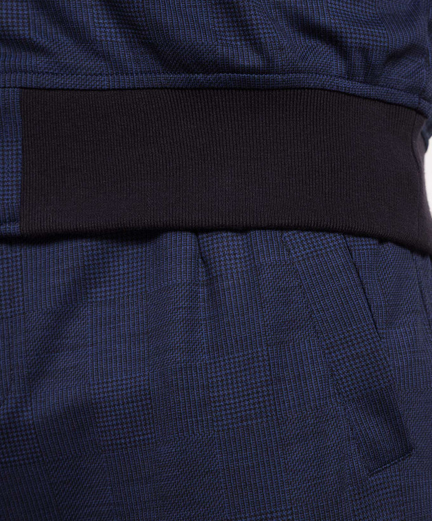 CAPOBIANCO Blue checkered wool tracksuit 14M456RQ00C14M736RQ00 image 5