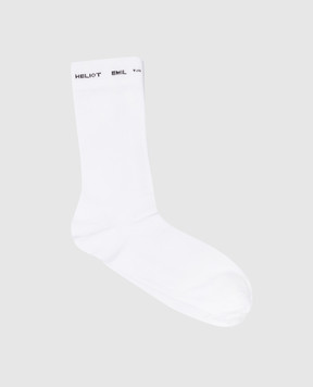 Heliot Emil Білі шкарпетки з логотипом 1647C01
