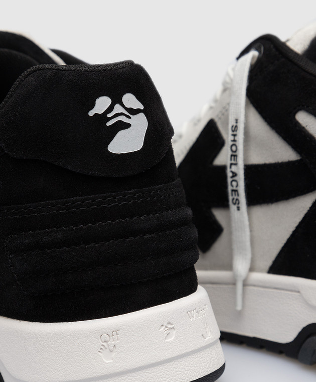 Off-White - Out of Office black suede sneakers OMIA189F22LEA002 - buy ...