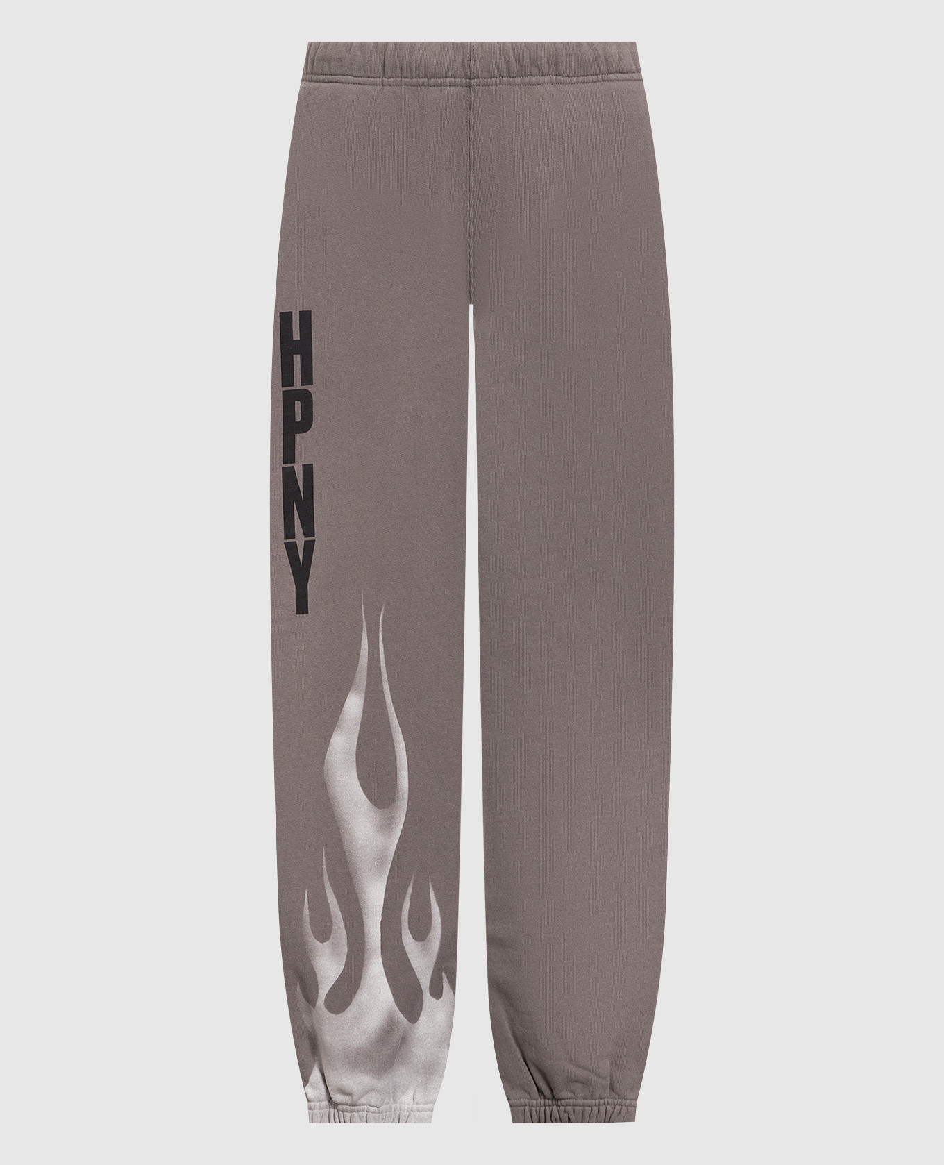 LAW FLAMES logo joggers in gray
