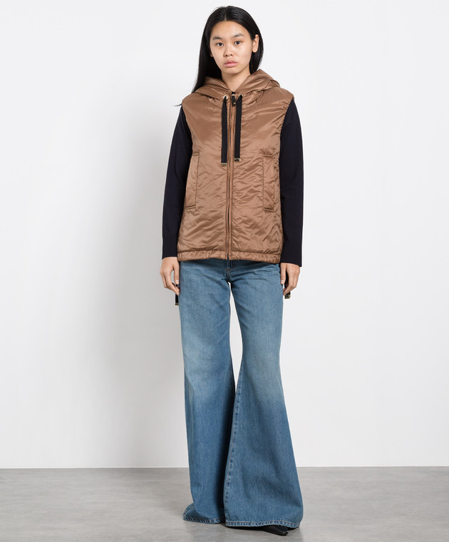 Max Mara Коричневый жилет Greengo с верблюжьей шерстью GREENGO изображение 2